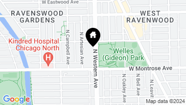 Map of 4436 N Western Avenue Unit: 3S, Chicago IL, 60625