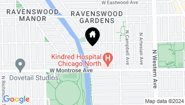 Map of 2612 W Agatite Avenue, Chicago IL, 60625