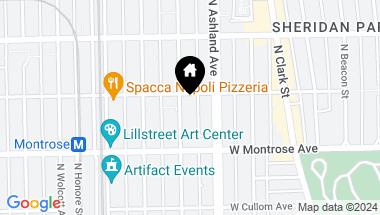 Map of 4445 N Paulina Street Unit: A2, Chicago IL, 60640