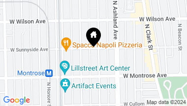 Map of 1713 W SUNNYSIDE Avenue, Chicago IL, 60640