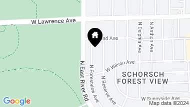 Map of 4647 N Forestview Avenue, Chicago IL, 60656