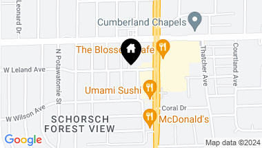Map of 8455 W Leland Avenue Unit: 101N, Chicago IL, 60656