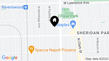 Map of 4619 N Paulina Street Unit: G, Chicago IL, 60640
