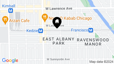 Map of 4642 N Albany Avenue Unit: 2W, Chicago IL, 60625