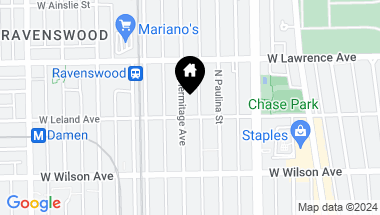 Map of 4707 N Hermitage Avenue Unit: 1, Chicago IL, 60640