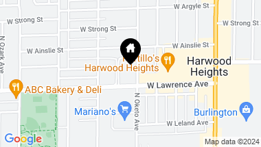 Map of 7400 W Lawrence Avenue Unit: 431, Harwood Heights IL, 60706