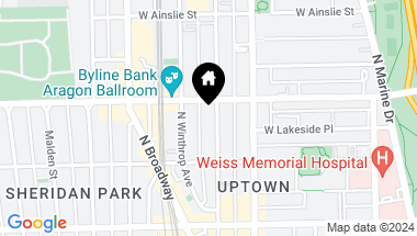 Map of 4742 N Kenmore Avenue Unit: 1, Chicago IL, 60640