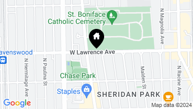 Map of 1457 W Lawrence Avenue Unit: 1B, Chicago IL, 60640