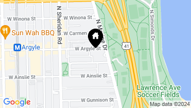 Map of 4970 N Marine Drive Unit: 327, Chicago IL, 60640