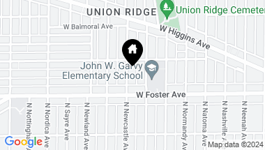 Map of 5231 N Newcastle Avenue, Chicago IL, 60656