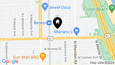 Map of 5219 N Winthrop Avenue Unit: 2N, Chicago IL, 60640