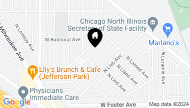 Map of 5316 N Ludlam Avenue, Chicago IL, 60630