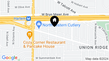 Map of 5462 N Nottingham Avenue, Chicago IL, 60656
