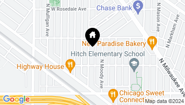 Map of 5727 N Melvina Avenue, Chicago IL, 60646