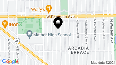 Map of 5900 N Washtenaw Avenue, Chicago IL, 60659