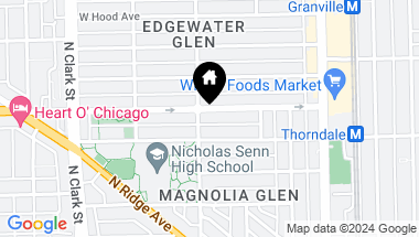 Map of 1351 W Elmdale Avenue, Chicago IL, 60660