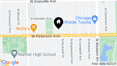 Map of 2610 W Peterson Avenue, Chicago IL, 60659