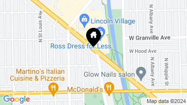 Map of 6100 N Lincoln Avenue, Chicago IL, 60659