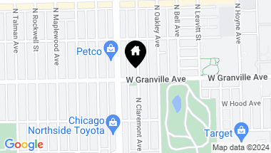 Map of 2344 W Granville Avenue Unit: 3, Chicago IL, 60659