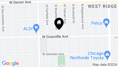 Map of 6209 N Washtenaw Avenue Unit: 3, Chicago IL, 60659
