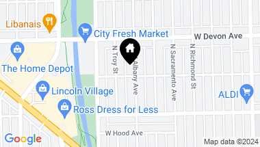 Map of 6300 N Albany Avenue Unit: 2, Chicago IL, 60659