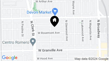 Map of 1444 W Rosemont Avenue, Chicago IL, 60660