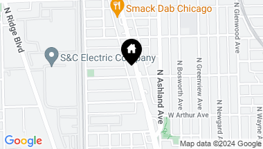 Map of 6600 N Clark Street, Chicago IL, 60626