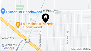 Map of 3637 W North Shore Avenue, Lincolnwood IL, 60712