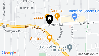 Map of 1823 W Wise Road, Schaumburg IL, 60193