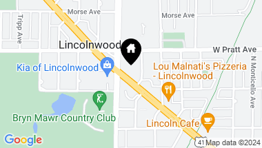 Map of 6731 N Lincoln Avenue, Lincolnwood IL, 60712