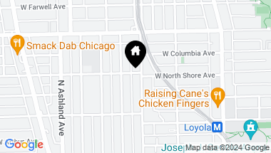 Map of 6654 N GLENWOOD Avenue Unit: 2, Chicago IL, 60626