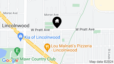 Map of 3811 W Pratt Avenue, Lincolnwood IL, 60712