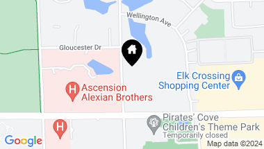 Map of 815 Leicester Road Unit: 312A, Elk Grove Village IL, 60007
