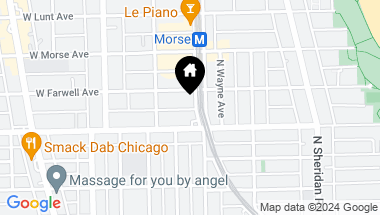 Map of 1411 W Farwell Avenue Unit: L3, Chicago IL, 60626
