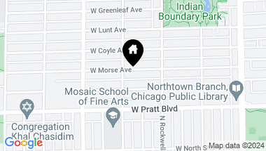 Map of 2645 W Morse Avenue, Chicago IL, 60645