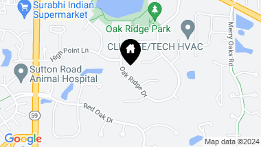 Map of 1146 Oak Ridge Drive, Streamwood IL, 60107