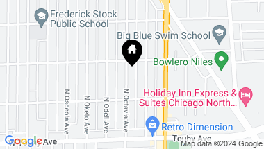 Map of 7339 N OCTAVIA Avenue, Chicago IL, 60631