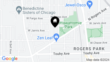 Map of 7330 N Winchester Avenue Unit: 1W, Chicago IL, 60626
