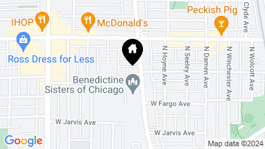 Map of 7502 N Ridge Boulevard, Chicago IL, 60645