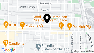 Map of 810 Dobson Street Unit: 1B, Evanston IL, 60202