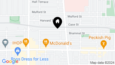Map of 1008 Brummel Street, Evanston IL, 60202