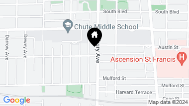 Map of 400 Asbury Avenue, Evanston IL, 60202