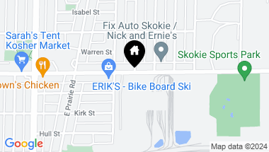 Map of 3732 Oakton Street, Skokie IL, 60076