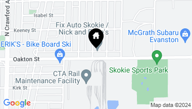 Map of 3650-3656 Oakton Street, Skokie IL, 60076