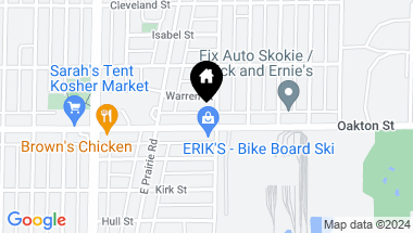 Map of 3800 Oakton Street, Skokie IL, 60076