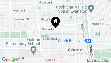 Map of 820 Seward Street Unit: 3D, Evanston IL, 60202