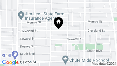 Map of 1508 Cleveland Street, Evanston IL, 60202