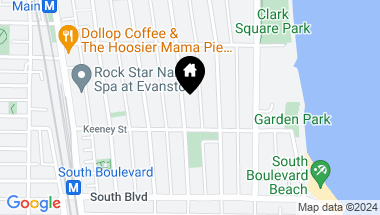 Map of 651 Forest Avenue, Evanston IL, 60202