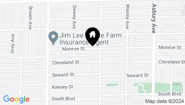 Map of 1610 Monroe Street Unit: 1E, Evanston IL, 60202