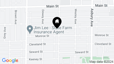 Map of 724 Florence Avenue, Evanston IL, 60202
